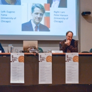Da sinistra: Alessandro Quattrone, Christopher Leslie Gilbert, foto Luca Valenzin, archivio Università di Trento